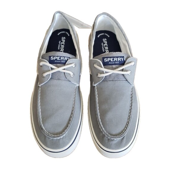 Sperry Halyard 2 Men\'s Boat shoes Casual Two Eye Lace Up Shoes Gray Size 13 NEW main image 7